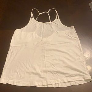 White Pure Barre by Beyond Yoga workout tank. Sz M